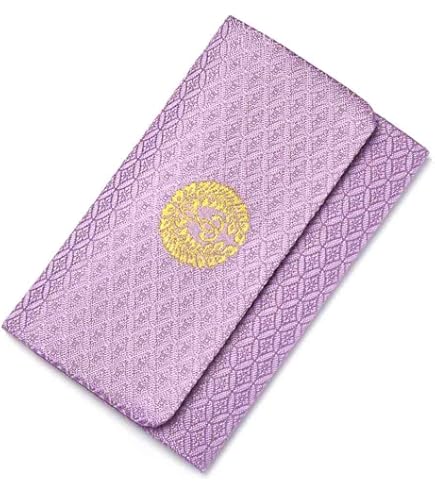 Amazon | 宗派紋入り数珠袋 浄土真宗西本願寺派（下り藤） 鉄紺 | ぶつ